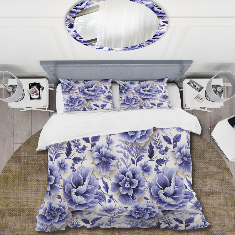 Ensemble de housse de couette Paisley, Housse de couette pour grand lit et 2 taies décor