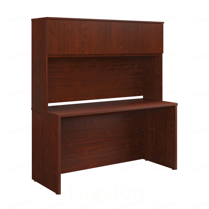 Bureau avec tablette, fini rouge