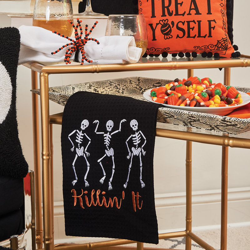 Serviette de cuisine Killin 'It Skeleton