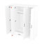 Armoire blanche à 4 portes avec 1 tiroir - rangement et construction pour la chambre à coucher