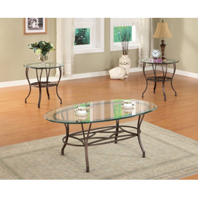 Monastersky Glass Top Coffee Table