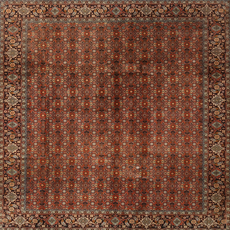 Tapis oriental ivoire / brun, Rectangle 6 pi x 9 pi