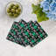 Serviettes de cocktail en satin de coton Gem Emeralds-122066564