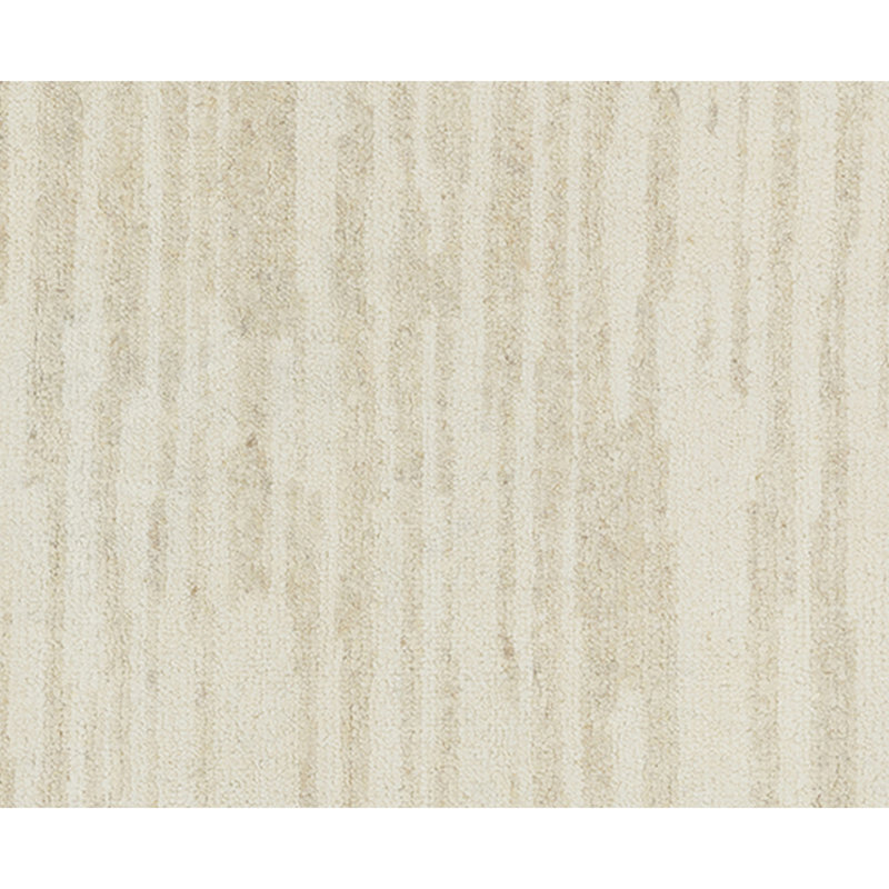 Hand Knotted Wool Area Rug in Ivory And Beige