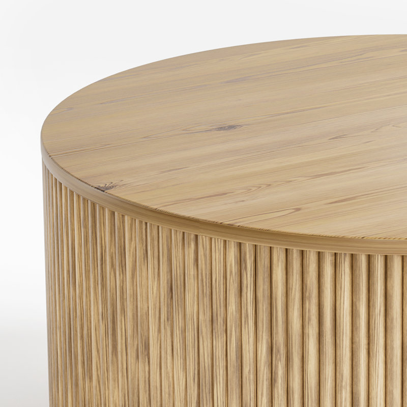 Table basse Chibuzor l 36 po avec frêne et chêne, Naturel / naturel