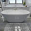 Free Standing Tub 59" x 29.5" Deep Soaking Bath Tub Acrylic Freestanding Bathtub A25 Soaking Tub