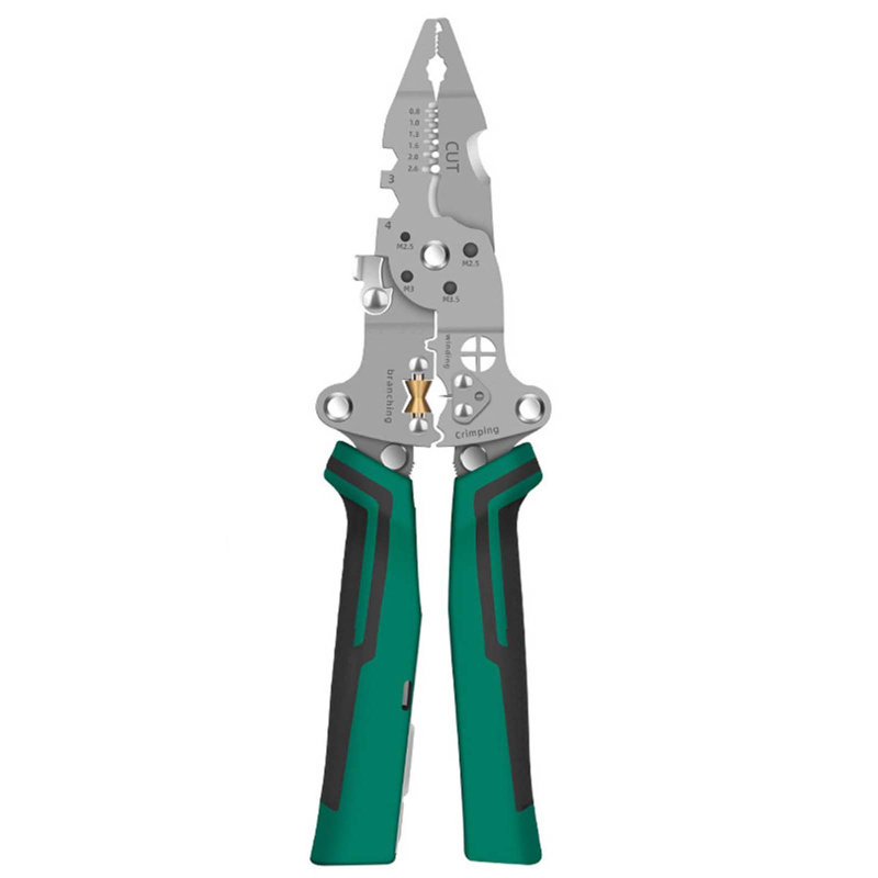 cable stripping pliers Multi Functional Cable Stripping Pliers With Measuring Pen And Folding Stripping Pliers Multi-Function Foldable Stripper With Voltage Tester