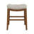 Bar Stools, 24 Inch Fabric Counter Height Bar Stools, Saddle Barstools For Kitchen Island With Nailhead Trim Tufted Button-1384273305-1384273286