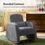 Chaise berçante moderne en polyester Rod-1244569215