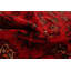 Tapis de couloir en laine de conception unique noué à la main des années 1980 de 5 pi x 10 pi 1 po Tapis décoratif rouge