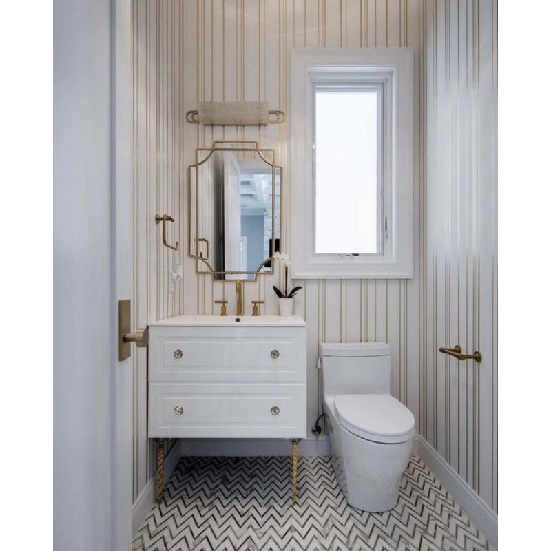 Alma 42.25" Wall Mounted Single Bathroom Vanity with Top, Bianca