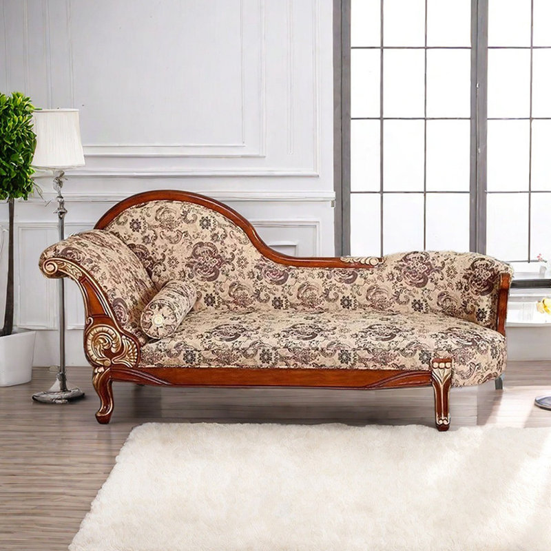 Chaises longues élégantes pour l'intérieur en chenille