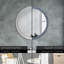 Huldar Glass Flat Wall Mirror-1657696277