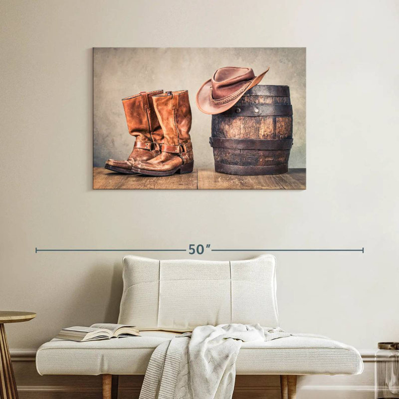 Lelar Western Cowboy Style, 26" H x 39" W