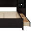 Lit double en bois avec armoire et tablette-1943362130