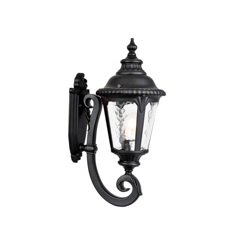 Lanterne murale d'extérieur 3 lumières Appel, Noir mat, H 19,5 po x l 8 po x P 11,25 po