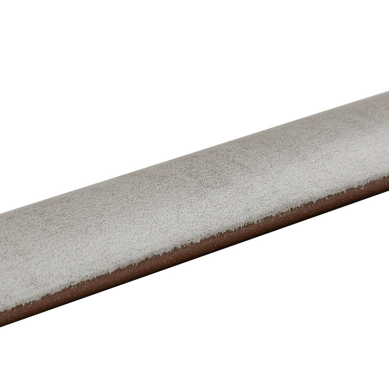 Garniture de carreaux de coin en porcelaine 6 po x 1 po crème Fairfield, Gris cendré
