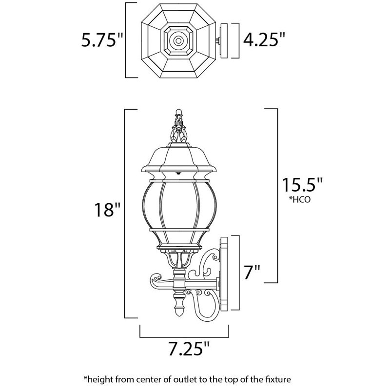 Aquilar Wall Light, Black