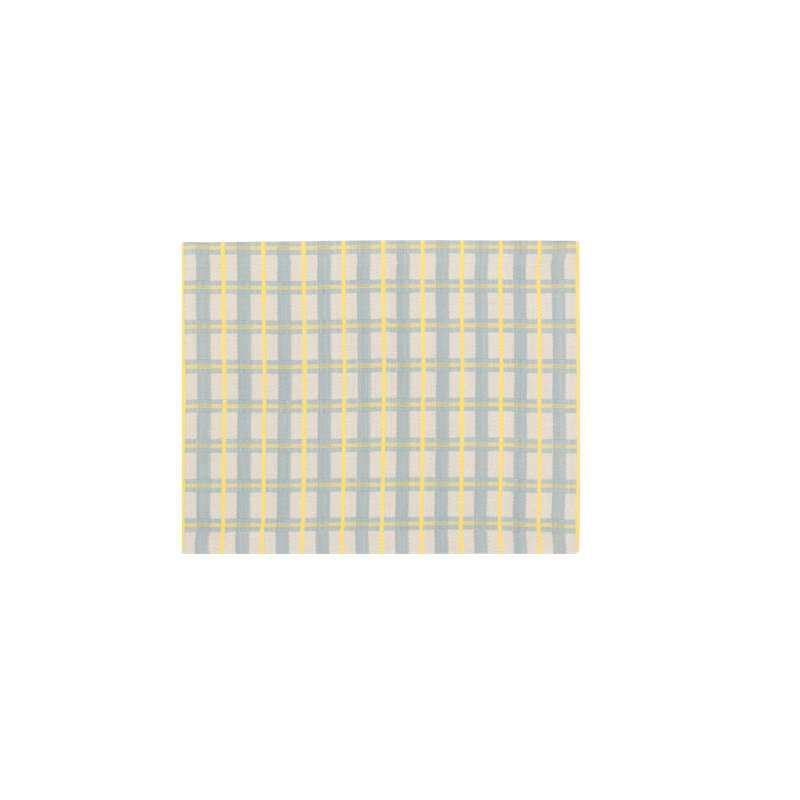 Handloom Jacquard Collection Table Placemat 14x18 Inch, Blue;Yellow