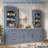 Modern Sideboard With 1 Drawer, 2 Adjustable Shelves And 2 Door Shelves, Set Of 2-1672937039
