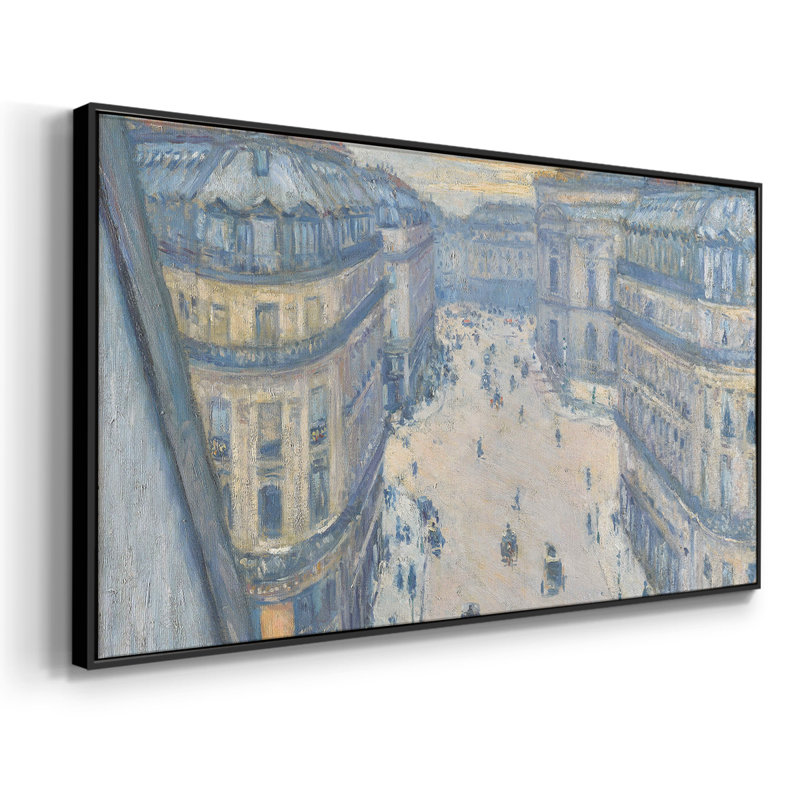 Paysage, série CDX-III, toile tendue avec châssis, prête à être accrochée, H 21 po x l 41 po, Noir