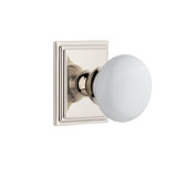 Grandeur Concealed Screw Mechanism Mushroom Knob with Square Rosette