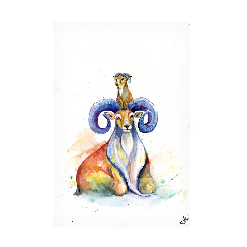 Art sur toile Marc Allante U. Uncanny Urial, H 24 po x l 16 po