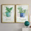 Basilic en pot - Ensemble de 2 peintures sur toiles-1337201795-1337202045