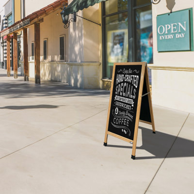 Tableau noir en position libre A-Frame Sidewalk