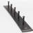 Metal Wall Organizer with Key Hooks