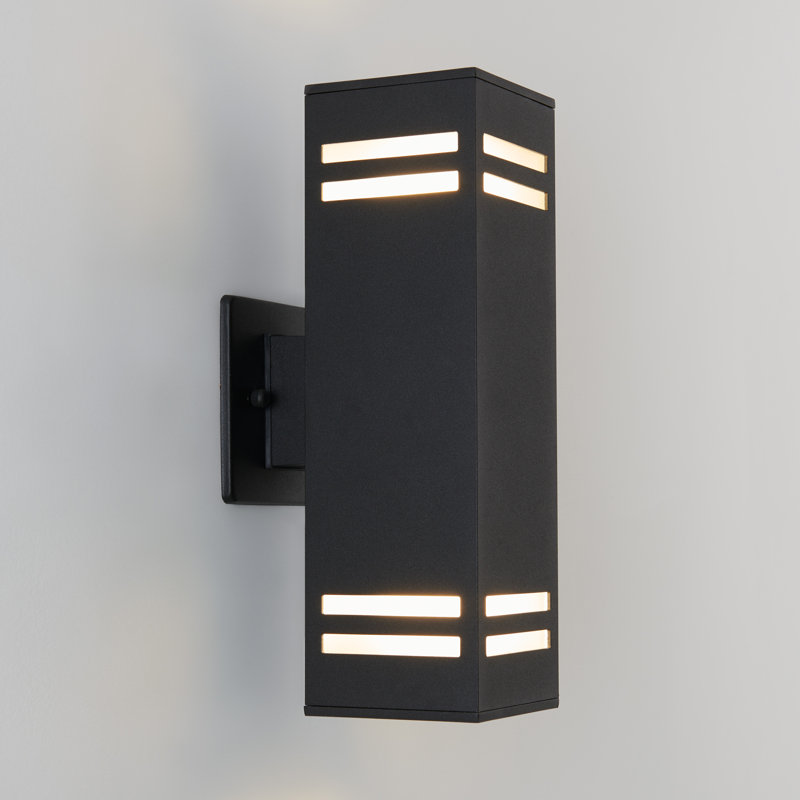 Applique murale d'extérieur à 2 ampoules H 12,99 po Racette, Noir