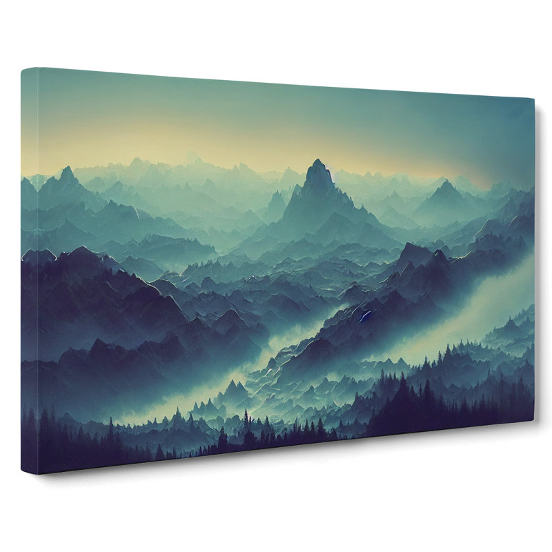 Sumptuous Mountain Sunrise - Wrapped Canvas