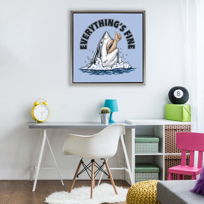 Everything's Fine Shark Bite Floating Frame, design by Jedco Brands Inc.