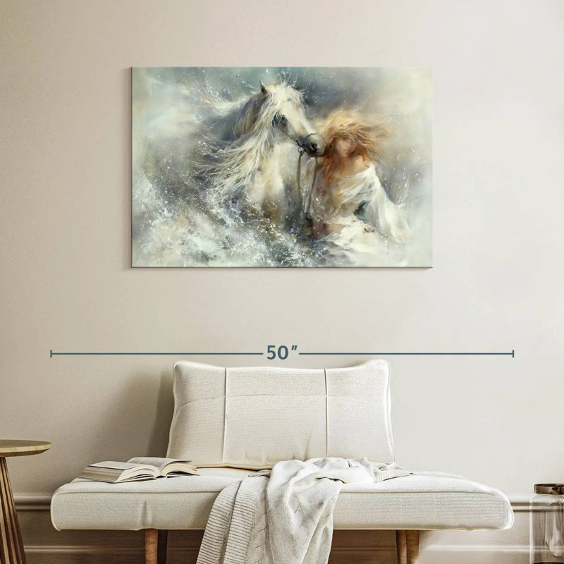 Scène dans l'eau, H 26 po x l 39 po