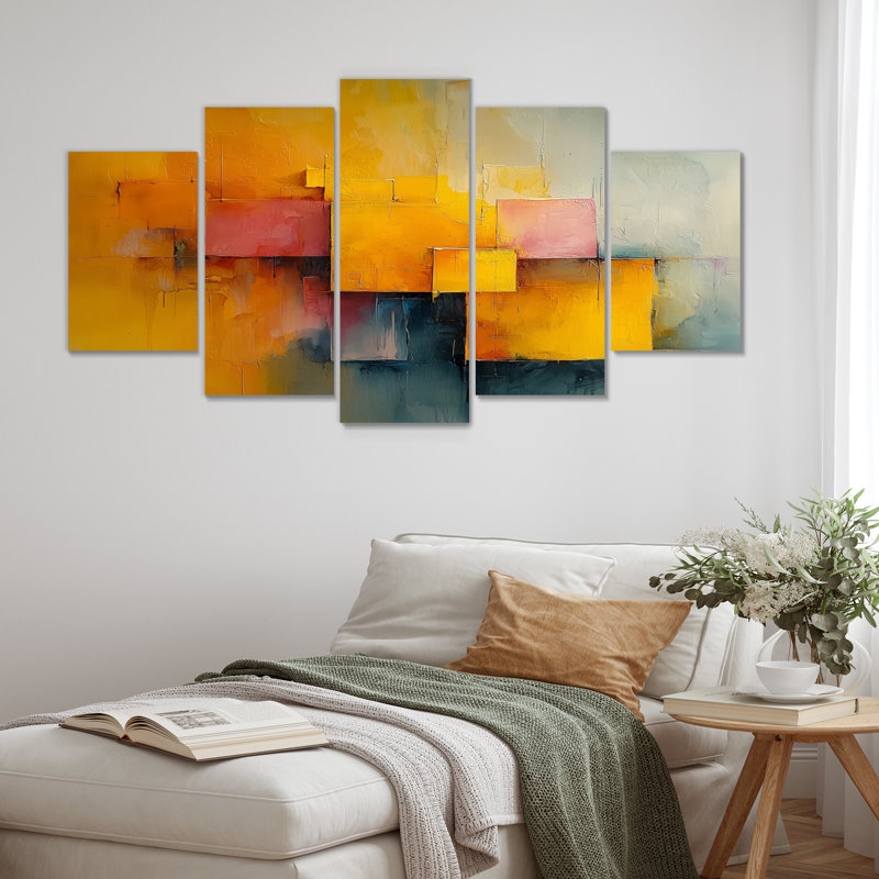 Geometric Pulse Optique Ar VI - Pulse - Art mural moderne pour salon en diamant
