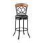 Chaise pivotante rembourrée à hauteur de pub
