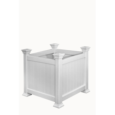 White Vinyl Planter Box