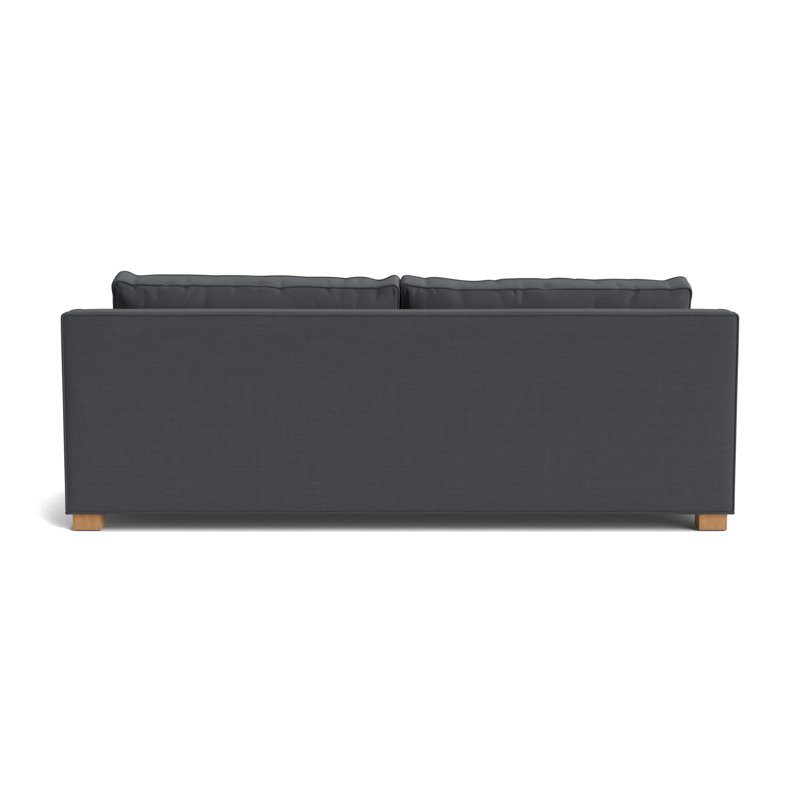 Keaton Slope No Nail 84 Sofa, Performance Linen - Charcoal, Natural