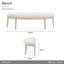 Fantosini Bed Bench - Silver Mist