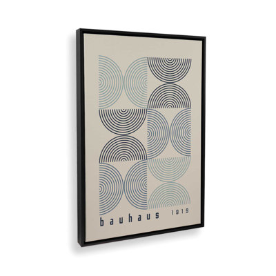 Midnight Bauhaus Composition, reproduction d'art sur toile encadrée