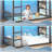 Low Loft Bed with Bookshelf, 3 Drawers & Storage Boxes | Twin Bunk Bed for Small Spaces-1419620877