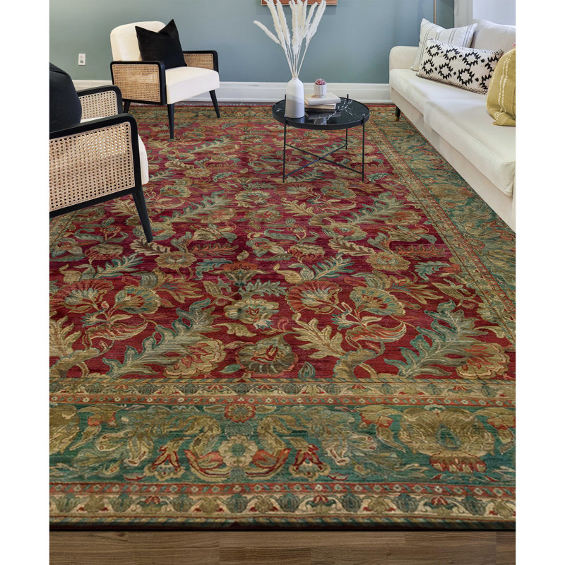 Magnolia Wool Floral Area Rug