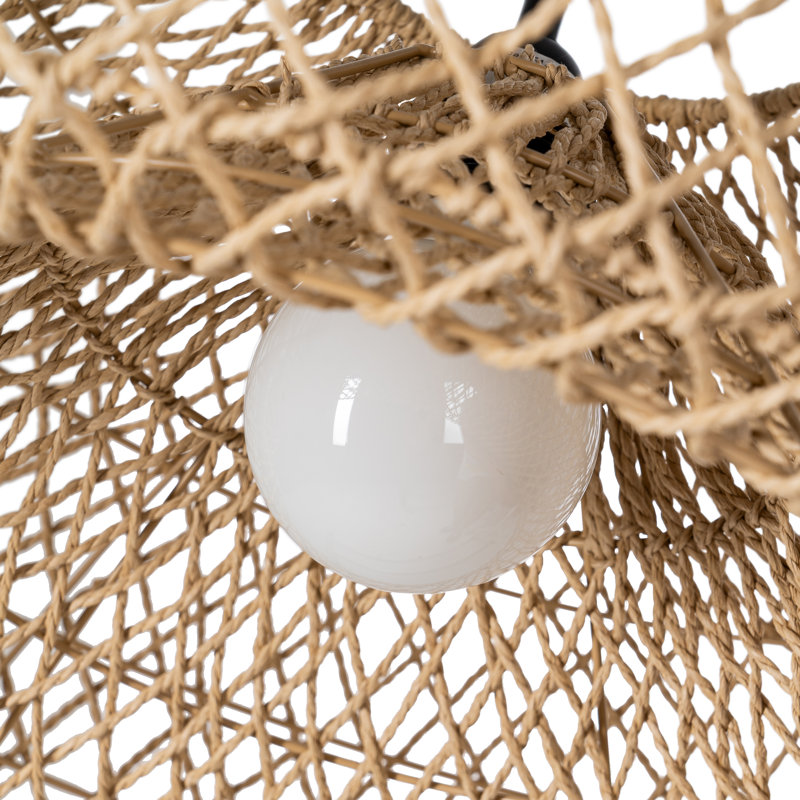 1 - Light Natural Pendant, 27.5cm H x 60cm W x 60cm D
