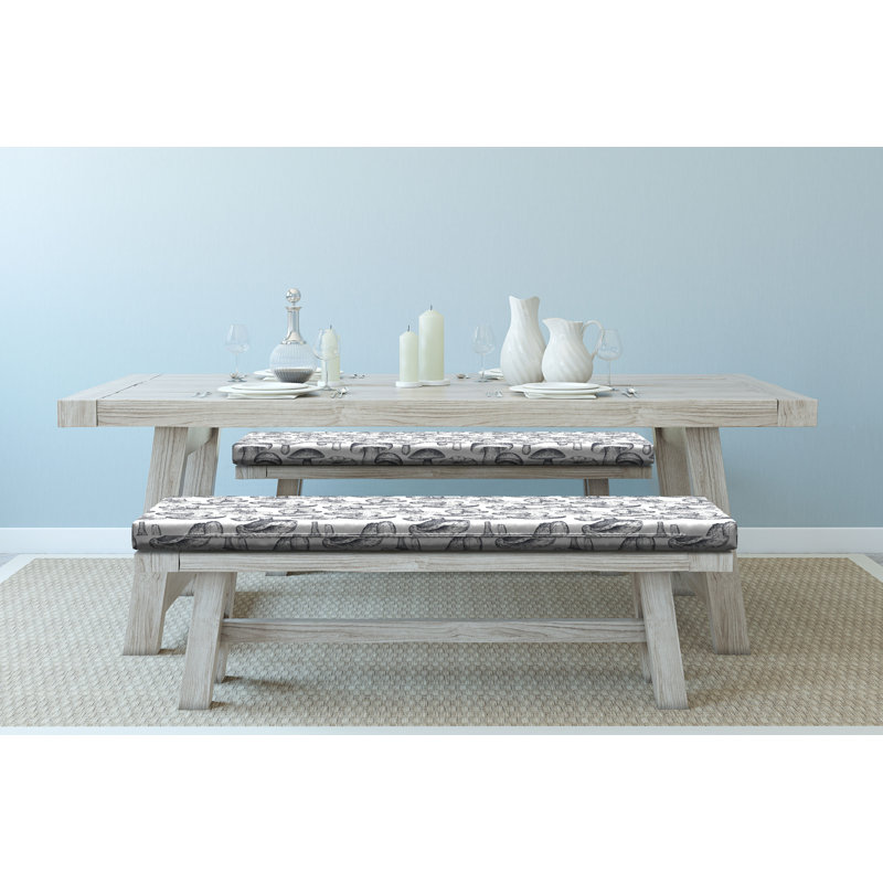 Coussin de banc de champignon Ambesonne