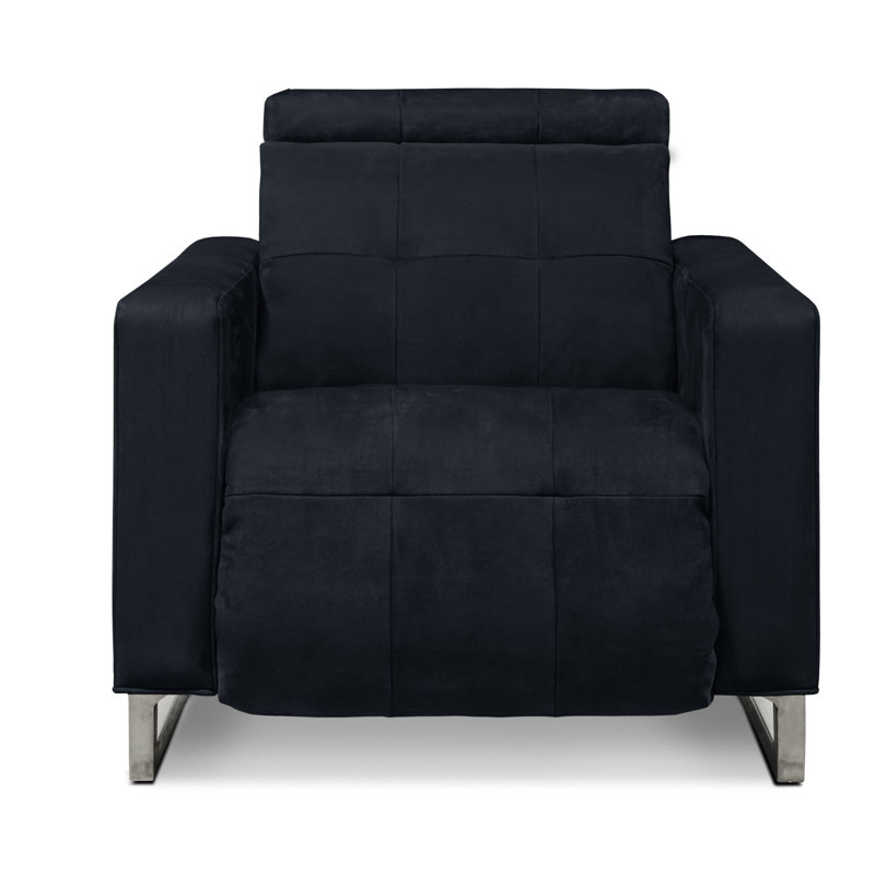 Casino Royale Power Recliner, Rosa Antico (Providence), Satin Brass