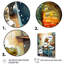 «Green Gator In The Tub - Crocodile Bathroom», reproduction d'art sur toile-426941750