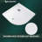 38" W x 38" D x 3" H Round Corner Shower Pan with Corner Drain Assembly Included Shower Base White