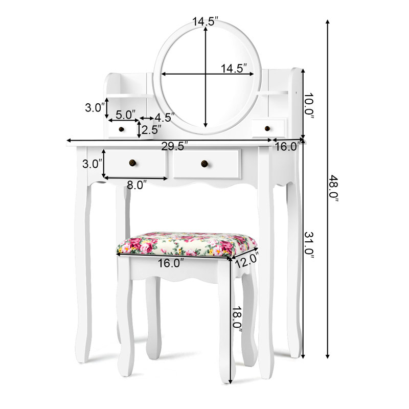 Clarkson Vanity, White