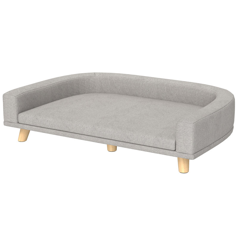 Canapé pour chien avec coussin lavable pour grands chiens, chats, gris, Gris