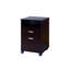 Bureau à panneau Modesty avec classeur verrouillable sur roulettes